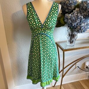 A Common Thread a-line, print dress size P